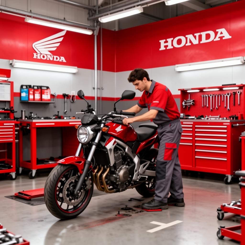 Honda service workshop
